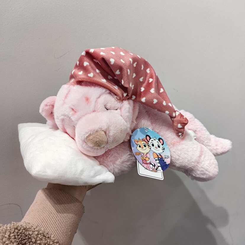 长隆纪念品手信动物园玩具玩偶粉色老虎白虎熊猫睡眠儿童毛绒公仔