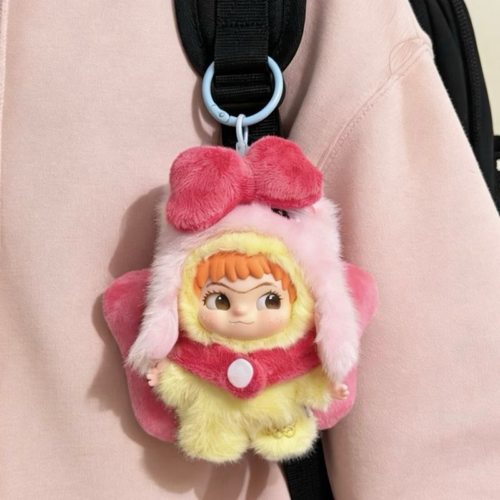 10cm娃衣三代WAKUKU开挂娃衣系列毛绒盲盒搪胶公仔蝴蝶结娃衣