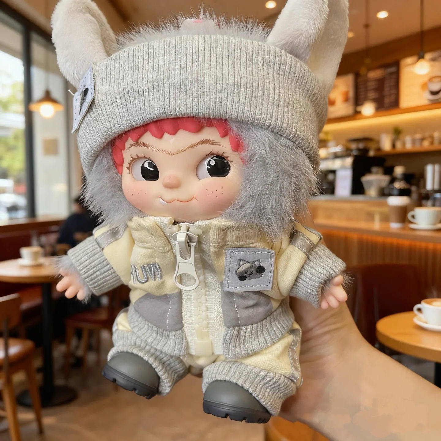 娃衣20cm娃衣哇库库套装Wakuku可爱公仔小狼衣服棉花娃娃配饰套装