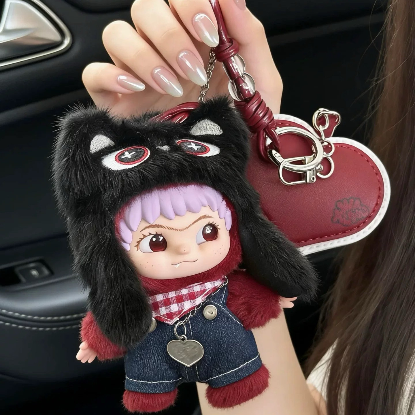 10cm娃衣三代WAKUKU开挂娃衣系列毛绒盲盒搪胶公仔牛仔背带裤