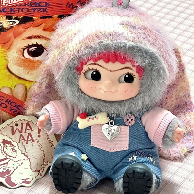 Wakuku娃衣20cm明星同款哇库库娃衣一代套装背带裤潮玩娃娃衣服