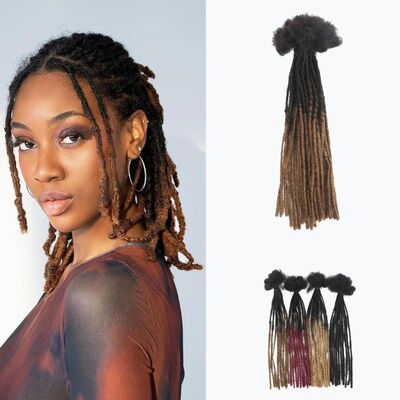 真人发脏辫dreadlock手搓非洲雷鬼脏辫 human hair 毛头脏辫0.2cm