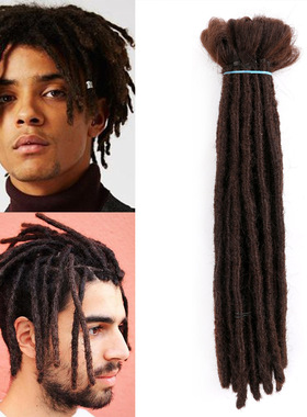 男士嘻哈潮男TT太空丝非洲雷鬼脏辫dreadlocs牙买加环包脏辫假发
