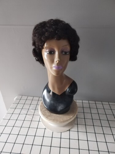非洲跨境假发afro curl wig for African real Human hair