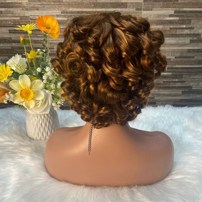 跨境p4/27前蕾丝机制lace frontal拼接100%真人长直发假发头套