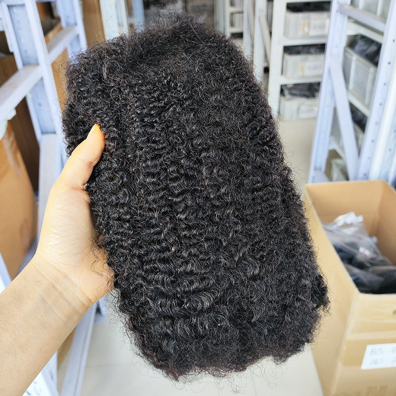 跨境假发真发30克/50克非洲脏辫绒 afro kinkys bulk human hair