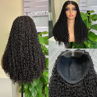 5X5 pixie curly glueless wig short 100% human hair 卷发