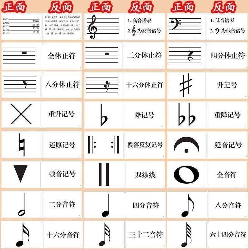 88键钢琴五线谱识谱神器儿童入门学习认音卡片启蒙音符卡乐理教