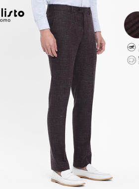 CALLISTO卡利斯特男装新款男士西裤商务气质休闲时尚潮SRBWP121C