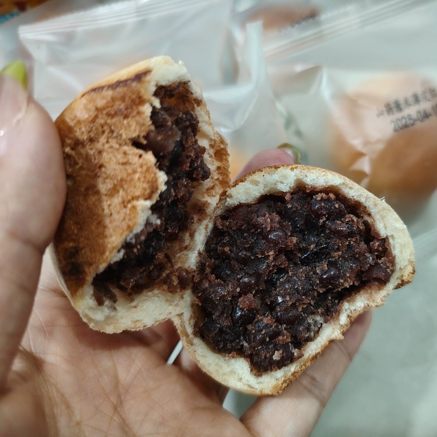 山药薏米薄皮红豆夹心馅饼餐包0蔗糖早餐代餐糕点心高饱腹零食品