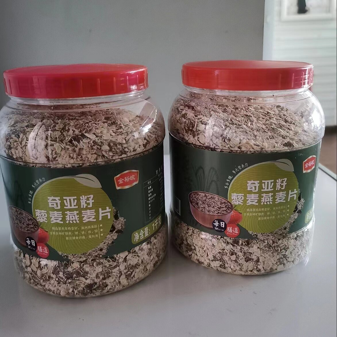 老汪一品香450g袋装冲泡麦片罐装
