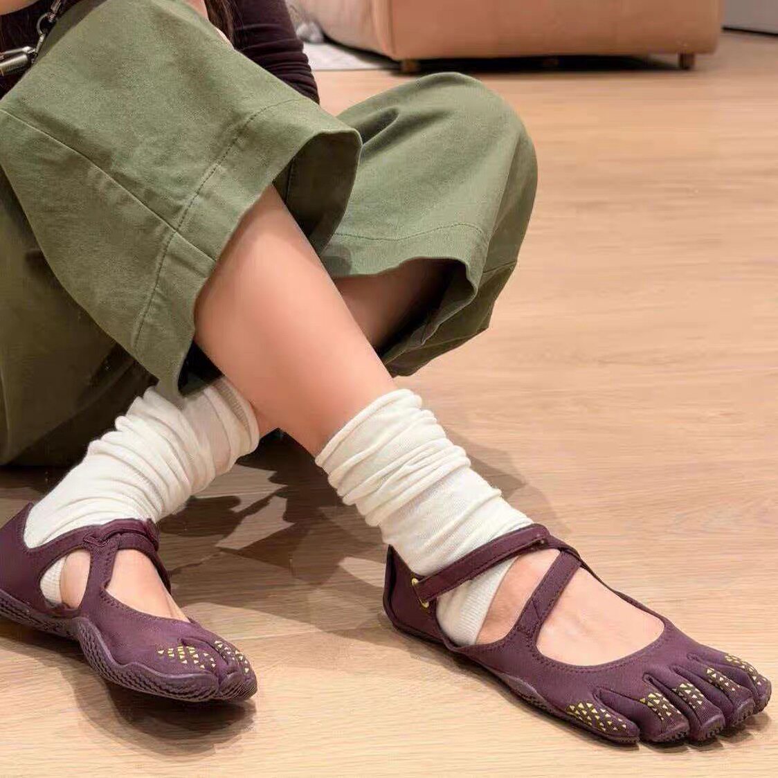 五指鞋女分趾赤足室内健身瑜伽普拉提软底防滑跳绳舞蹈深蹲训练鞋