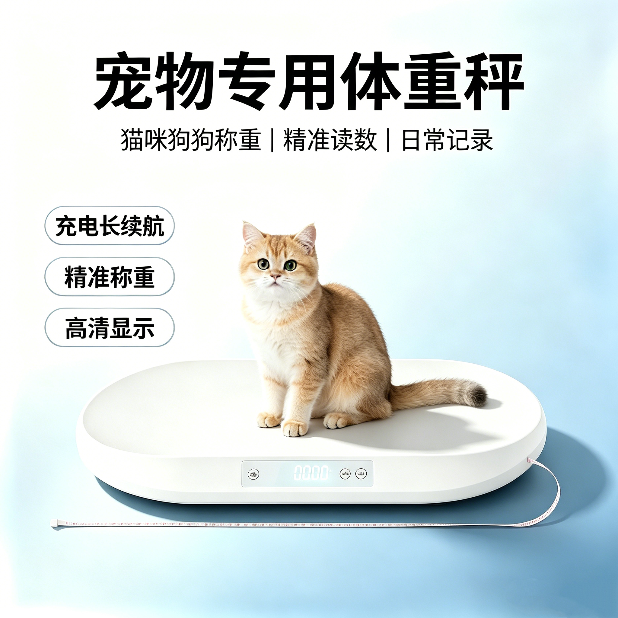 宠物精准体重秤猫咪小型犬猫家用