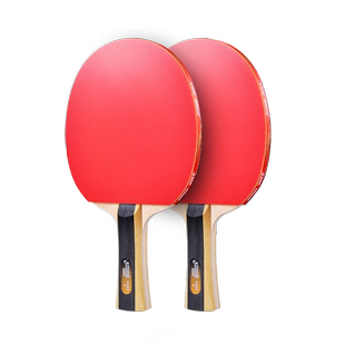 乒乓球拍红双喜一二三四星专业级五星六星兵兵球拍单拍套装横官方