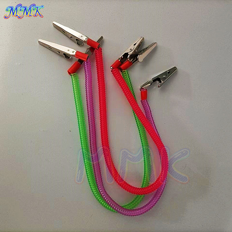 彩色双头夹子围裙夹弹力绳