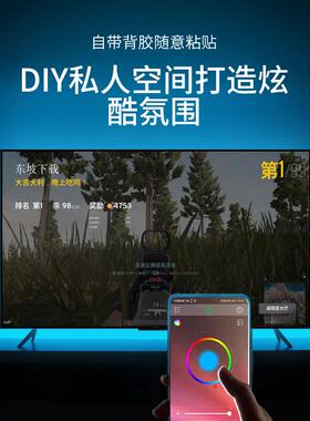 RGB灯带装饰自粘显示器气氛灯电视usb5v灯条主机壳电脑桌面led变