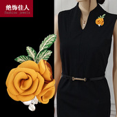 胸针韩版 别花朵女高档配饰品 布艺花朵胸花百搭衣饰大气质外套开衫