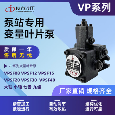 俊泰JUNTAI变量叶片泵VP-SF-20-D VP-SF-15-D VP-SF-30/40-D油泵