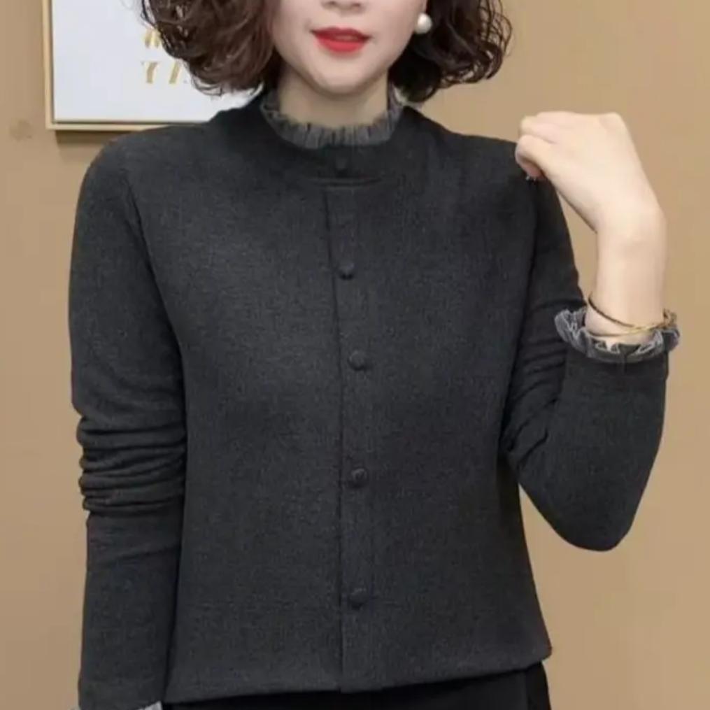 百搭修身显瘦洋气时尚双面绒上衣