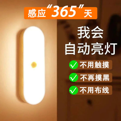 【感应小夜灯】可贴可吸可手持