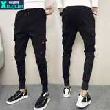 Весенние трендовые штаны, в корейском стиле, облегающий крой