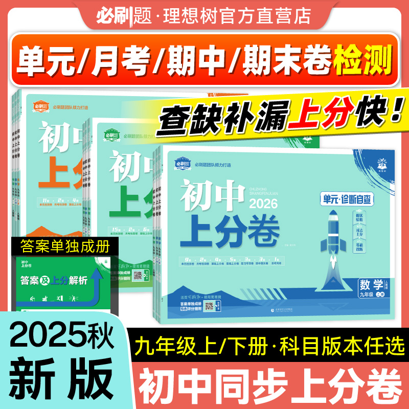 必刷题·官方自营初中上分卷初三
