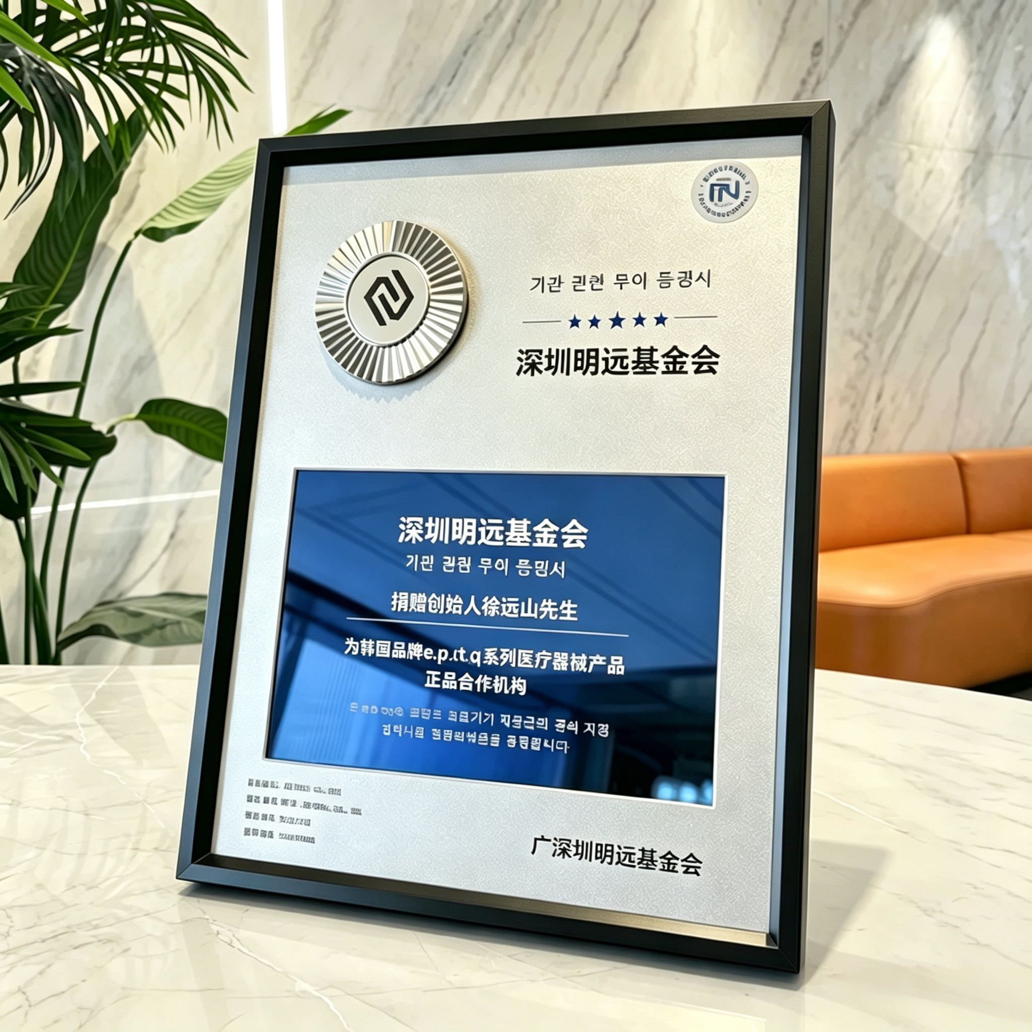 高档定制铝合金奖牌定制加盟代理商经销商奖牌荣誉牌匾聘书订做