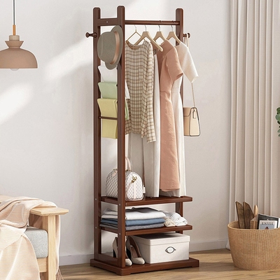 落地衣帽架AIDEJIA竹简易挂衣架