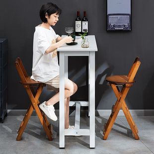 省空间高脚凳靠背折叠椅加厚 可折叠凳小板凳子马扎结实家用便携式