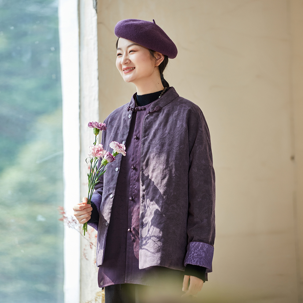 布小匠新中式香云纱棉服
