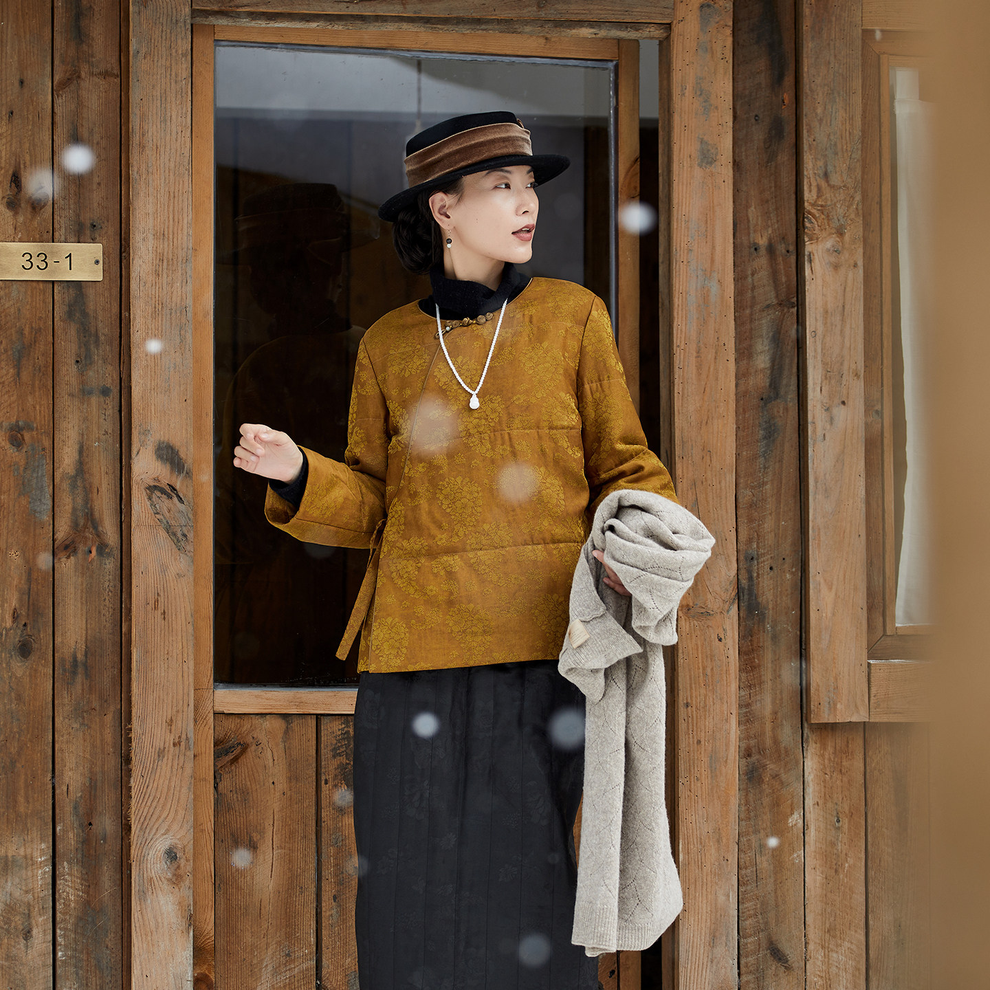 布小匠原创设计桑蚕丝交织提花香云纱冬季外套女2025新款中式棉服,女装/女士精品,棉衣/棉服,淘宝优惠券,粉丝福利购,淘宝优惠卷