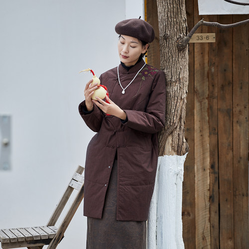 布小匠新款冬季新中式国风棉服