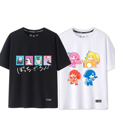 孤独摇滚夏季男女短袖T恤