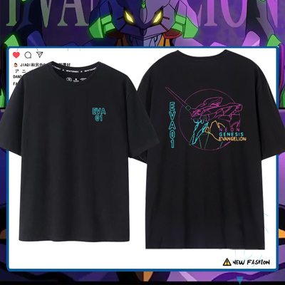 eva联名短袖男女日系初号机动漫