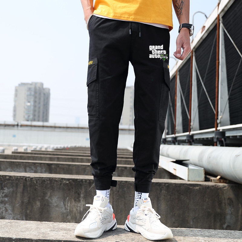 GTA game Surrounding 5 Teenagers Casual pants men and women lovers student summer trousers Overalls trousersin the Men's clothing, Casual pants  category - from Buy2taobao.com to provide professional Taobao agent buy service