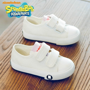 37.8元包邮  海绵宝宝  魔术贴帆布鞋