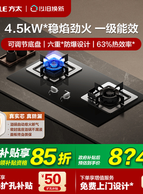 方太02-TH33B燃气灶小尺寸煤气灶双灶台家用天然气灶具液化气台式