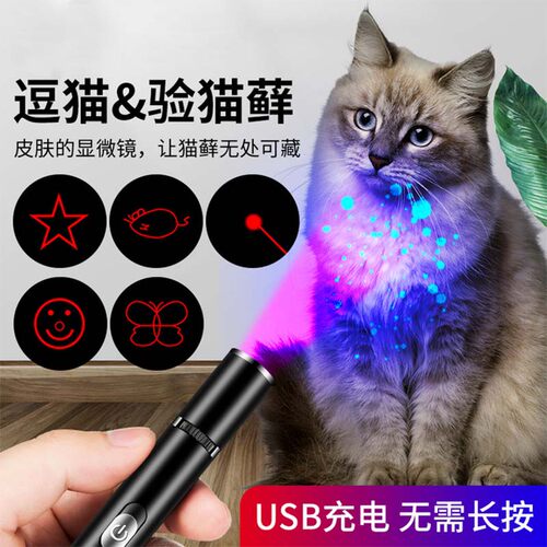 激光逗猫棒伍德氏紫光检测宠物猫