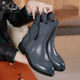 新款 43高帮女鞋 真皮马丁靴冬季 女靴41 靴子平底短靴大码 2025冬季