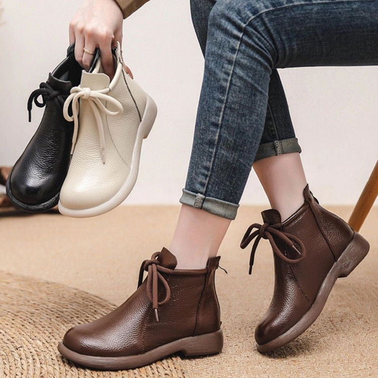 2024新款头层牛皮软底马丁靴