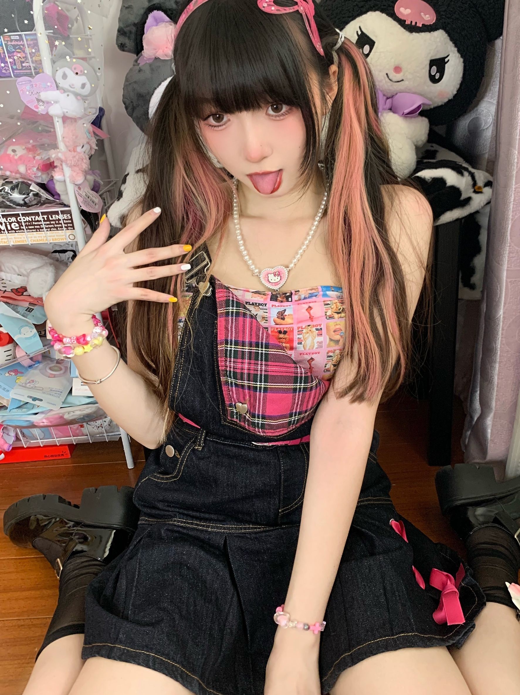 心电感应现货 y2k千禧辣妹牛仔背带裙夏季甜酷连衣裙纯欲Fashion