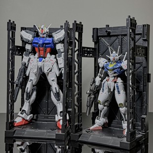 高达机动战士格纳库144HG/RG展示盒模型收纳架动漫场景基地场景