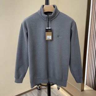 双暖又糯！加绒加厚！秋冬季男士时尚半高领针织衫拉链一体绒毛衣
