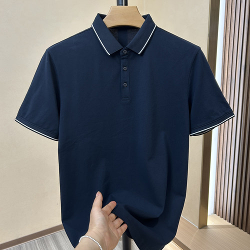 华萨驰71%棉夏季男短袖POLO衫