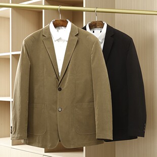 防风保暖单西外套男抗皱商务青年西装 春秋款 夹棉内里 板正有型