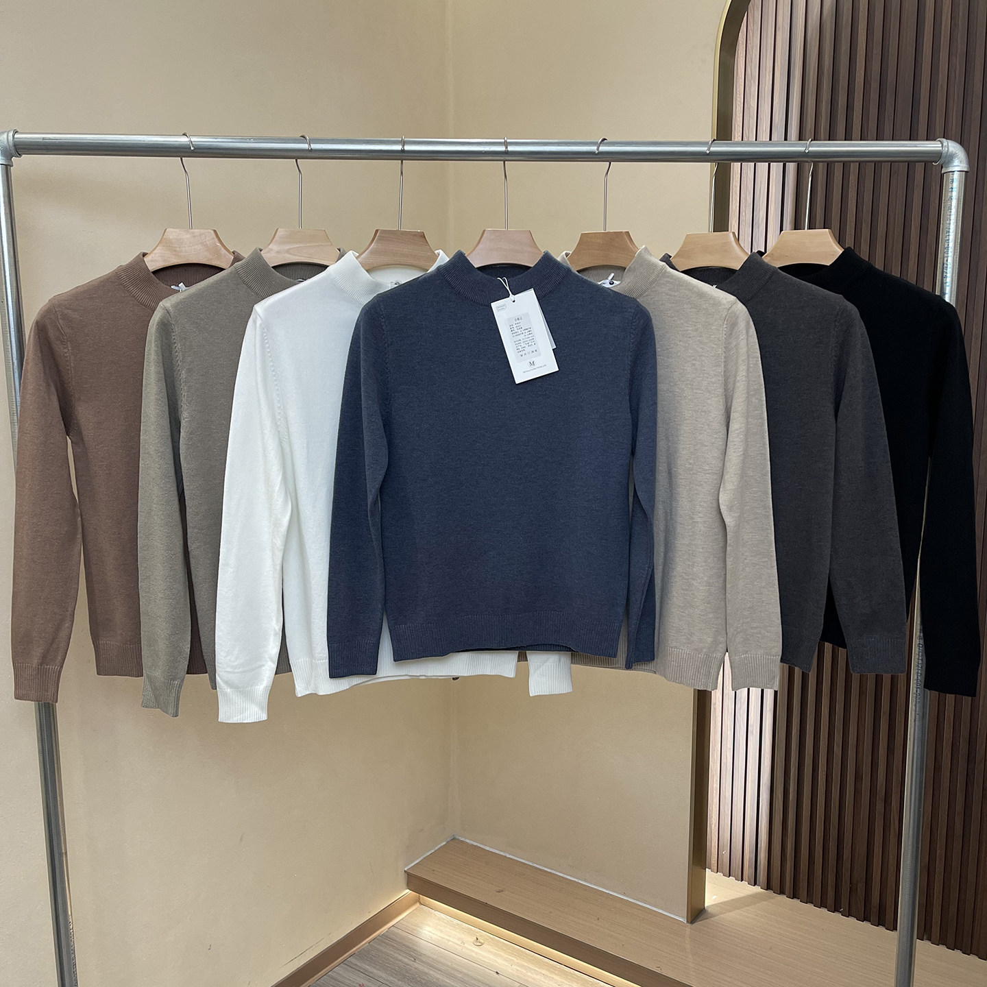 超值福利！亲肤可打底！外贸男装秋冬半高原领保暖针织衫高弹毛衣,男装,针织衫/毛衣,淘宝优惠券,粉丝福利购,淘宝优惠卷