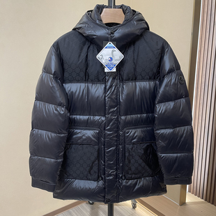 可拆连帽羽绒服男 亮色软面加厚中长款 充绒近234克 蓬松90鸭绒