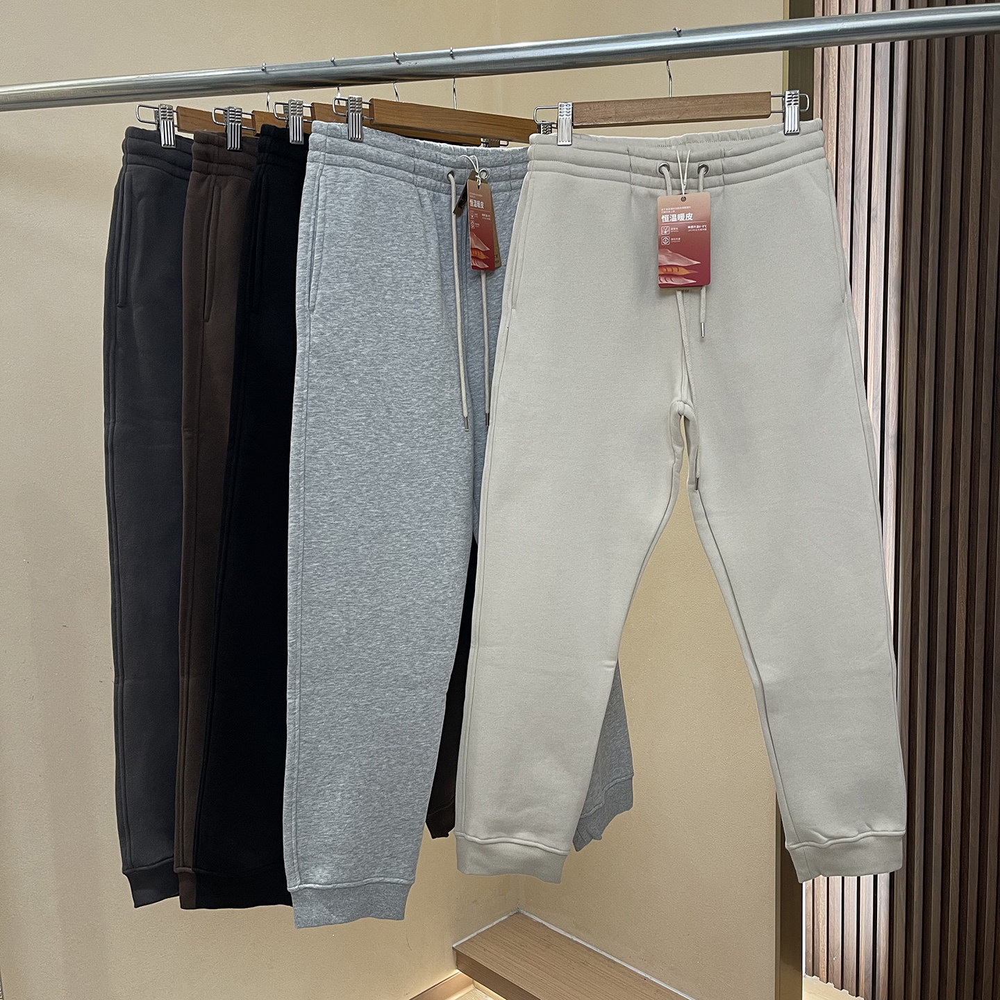 85高棉日系纯色加厚超软运动卫裤