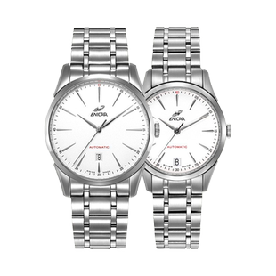 358MaA Enicar英纳格手表情侣日历时尚 自动机械腕表对表1165