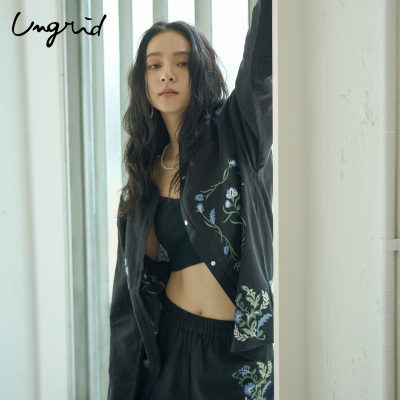 Ungrid26春季新品刺绣民族风衬衫